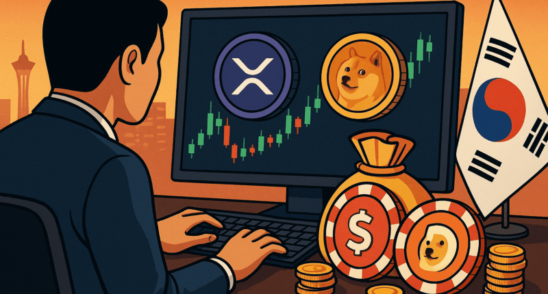 South Korean XRP DOGE surge trade truce