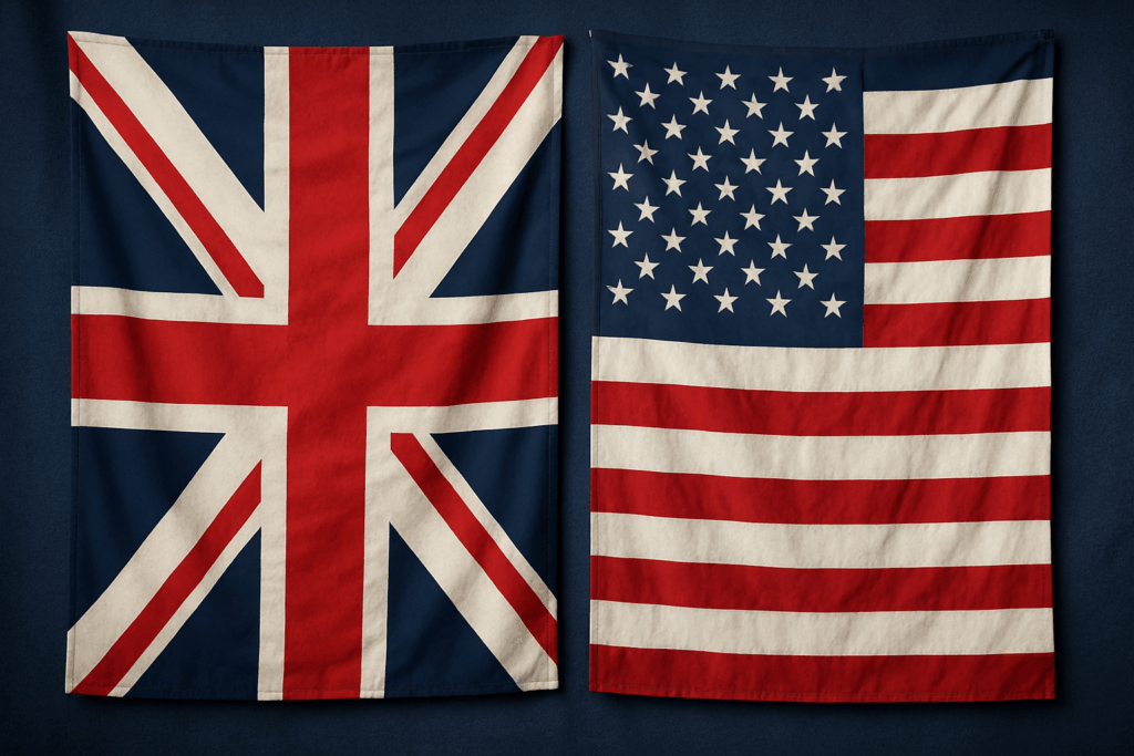 UK, US Flags