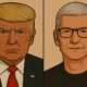 Donald Trump, Tim Cook, Apple