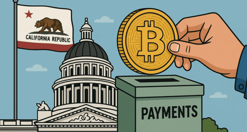 California passes bill to accept crypto for state payments