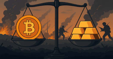 Comparing Gold and Bitcoin prices during war
