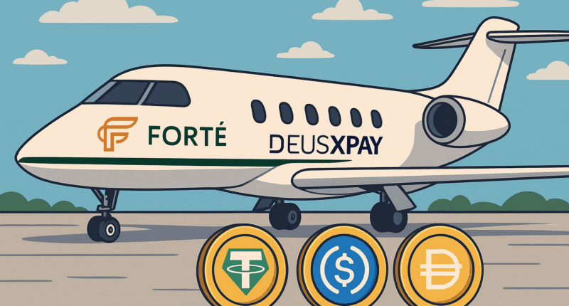 Forté Aviation partners with Deus X Pay to launch crypto payments for luxury travel