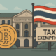 Thailand exempts crypto capital gains tax for 5 years.