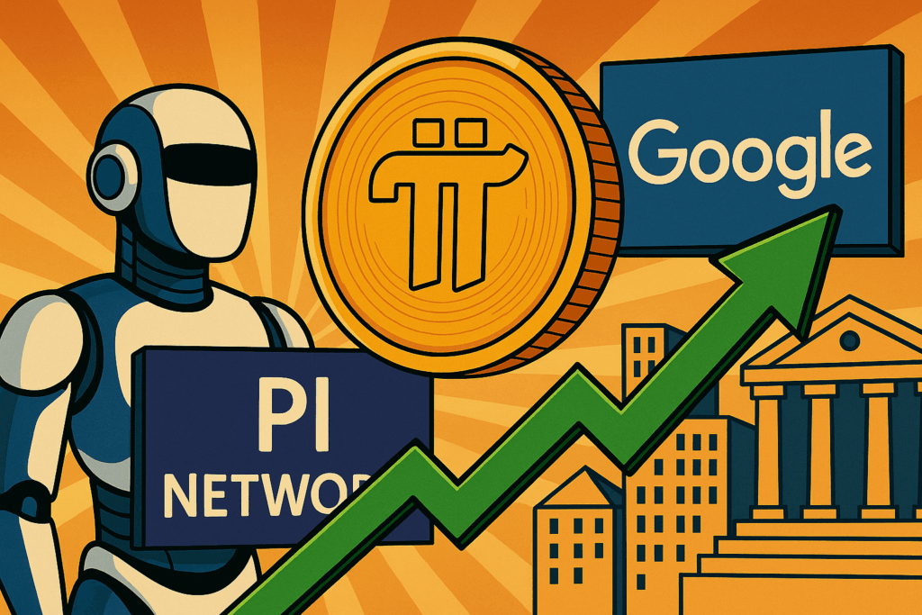 Pi Network gains 38% on AI chatter and Google links