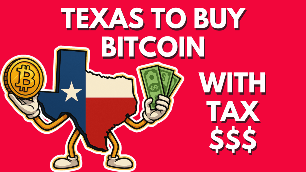 Texas to buy bitcoin with tax $$