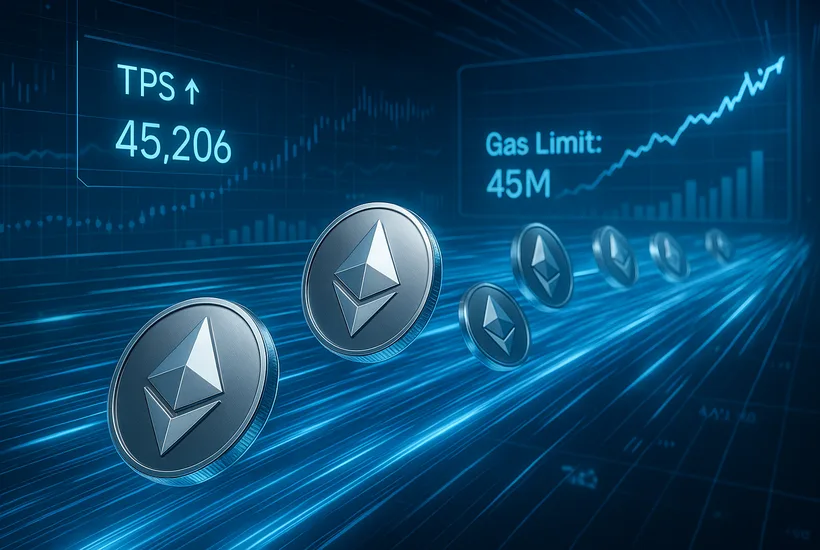 Ethereum is scaling: TPS, gas limit up as validators back 45M target