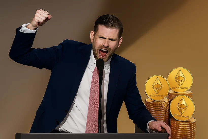 Eric Trump takes victory lap 5 months after telling everyone to buy ETH