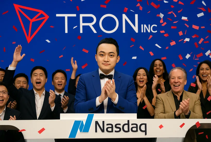 Justin Sun's Tron goes public on Nasdaq via reverse merger TRON Inc. Debuts on Nasdaq