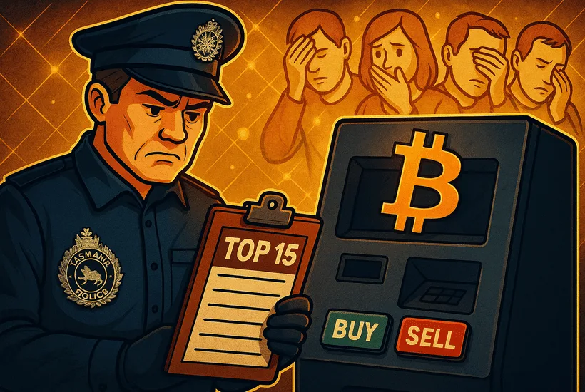 Tasmanian police find top 15 crypto ATM users are scam victims