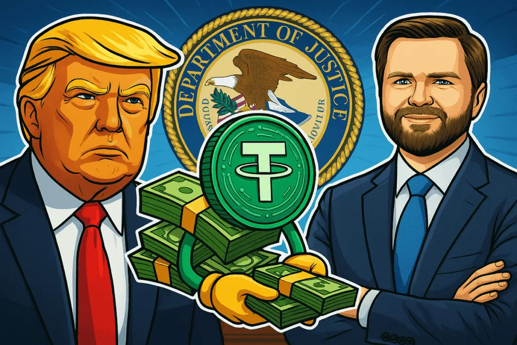 DOJ recovers $40K crypto from Trump-Vance inaugural scam, credits Tether