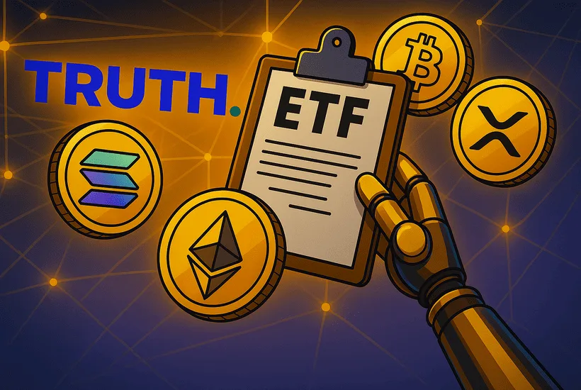 Truth Social Files for Blue-Chip Crypto ETF Including BTC, ETH, XRP, and SOL