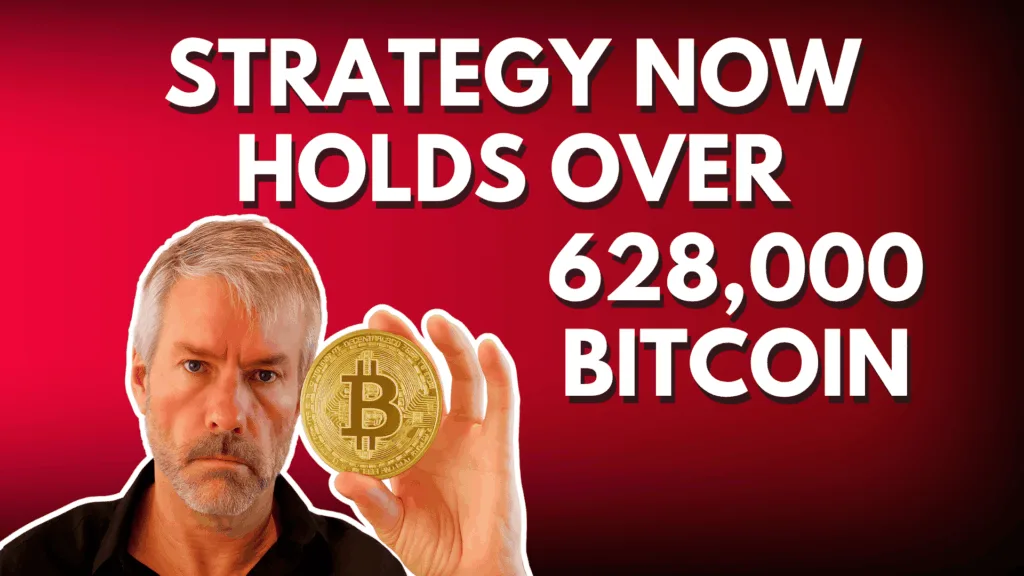 Strategy Now Holds Over 628,000 Bitcoin
