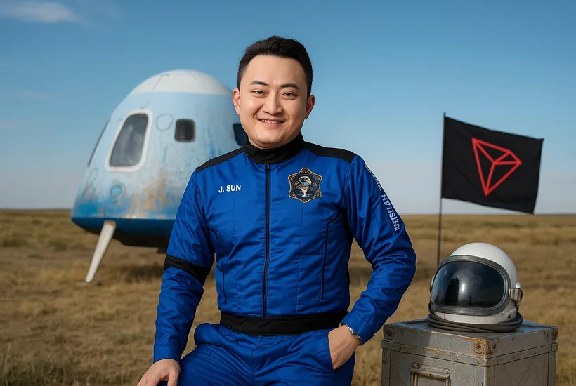 Tron’s Justin Sun lands safely after outer space journey