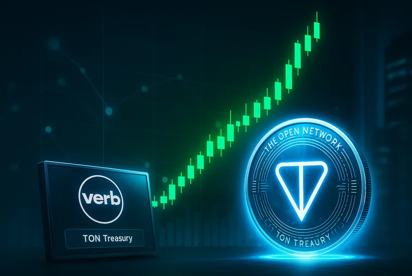 TON treasury plan Verb stock soars 200% after announcing