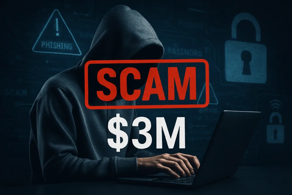 Crypto investor falls victim to phishing scam, loses $3M with single click