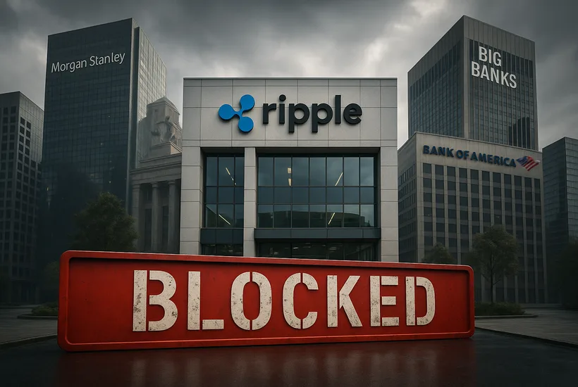 Ripple’s Bank Charter Faces Block from 42 Big Banks, Including Morgan Stanley & Bank of America