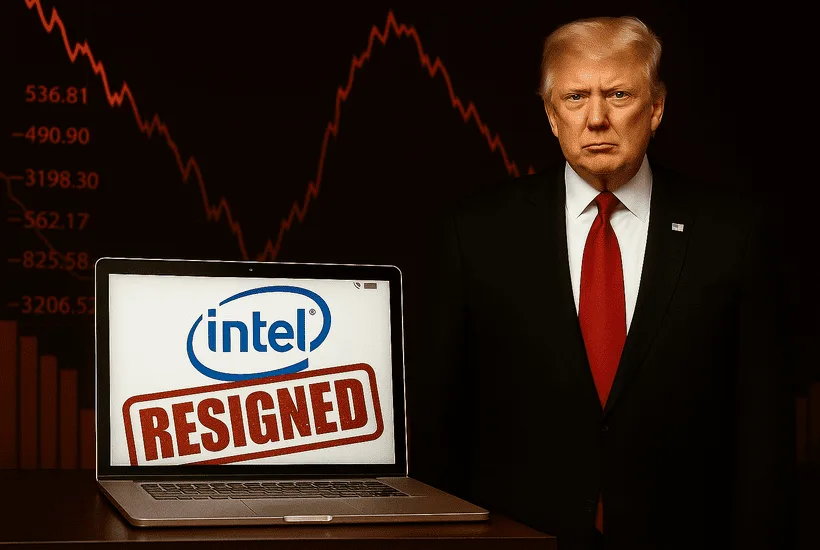 Intel shares slide after trump demands immediate CEO resignation