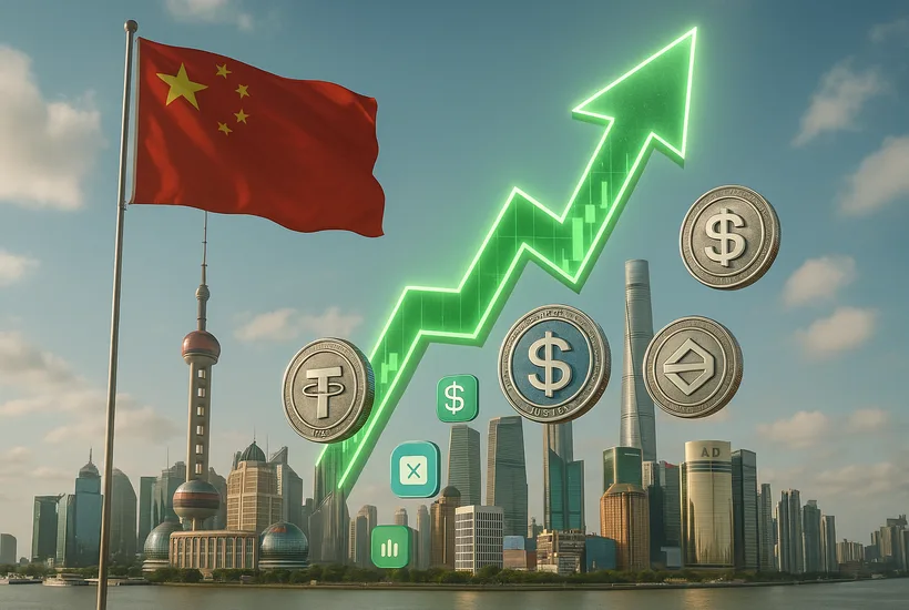 Shanghai benchmark hits decade high as fintech, stablecoin shares surge