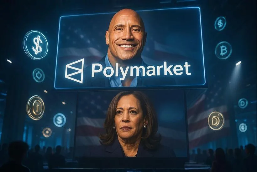The Rock overtakes Kamala Harris in Polymarket’s 2028 Democratic hopeful betting