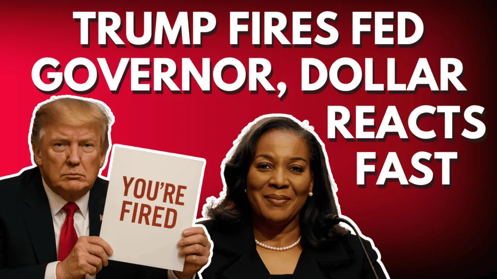 Trump Fires Fed Governor, Dollar Reacts FAST