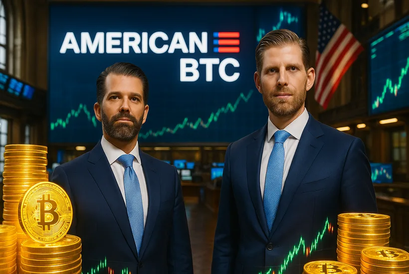 Trump's oldest sons' American Bitcoin stake worth $1.5 billion in stock debut