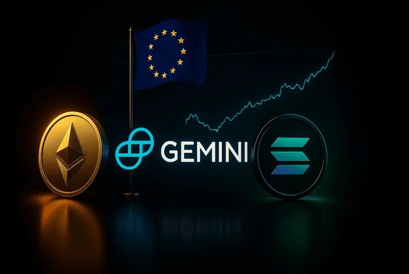 Gemini launches derivatives and ETH, SOL staking in Europe