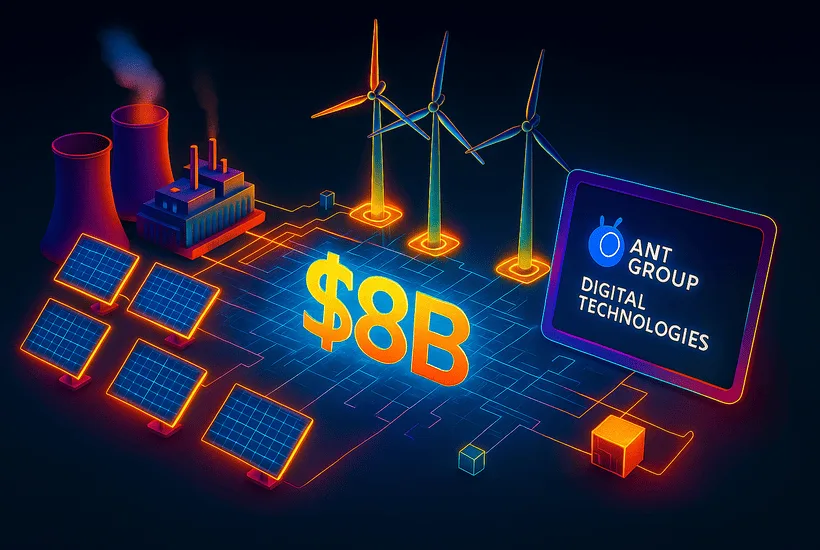 Ant Digital Arm Puts $8 Billion Energy Assets on Its Blockchain