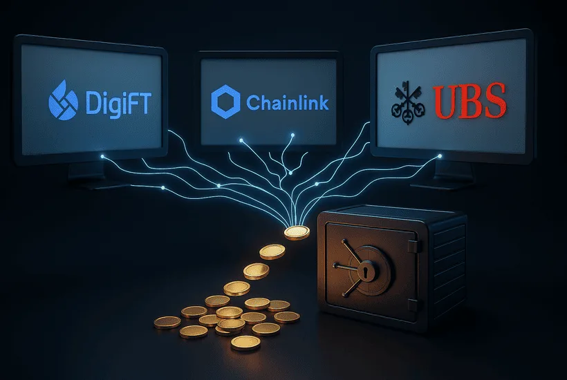 digift chainlink ubs to automate tokenized fund operations