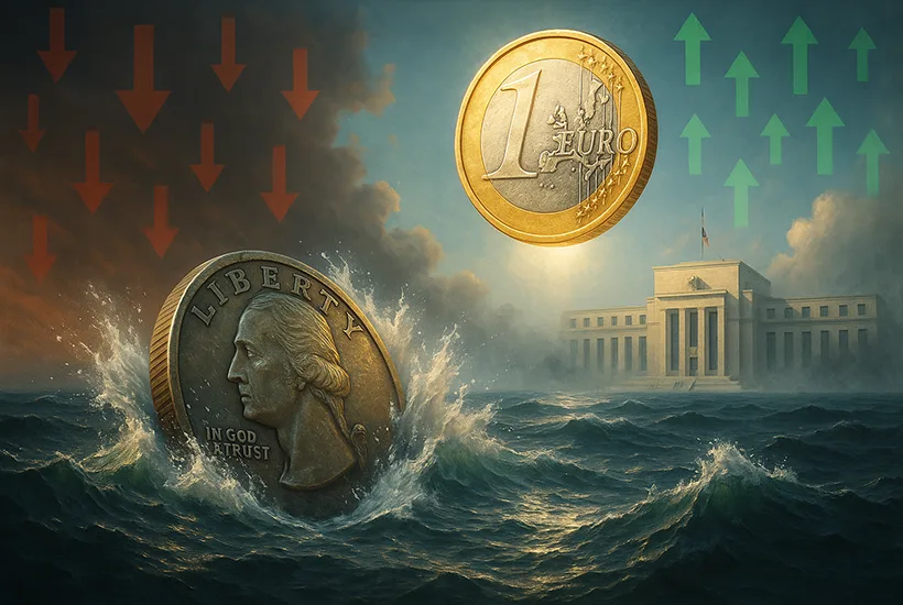 Dollar sinks to four-year low vs euro ahead of Fed rate decision