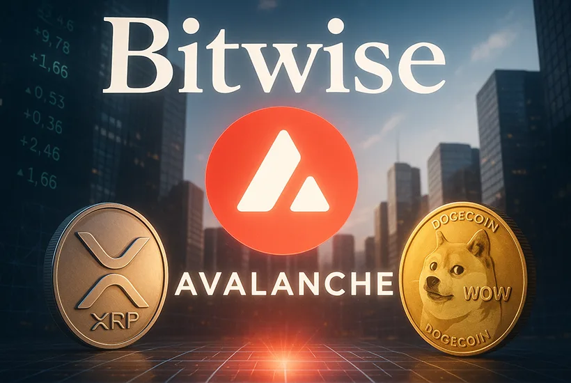 Bitwise Files for Avalanche ETF Ahead of US XRP, Dogecoin Fund Debuts