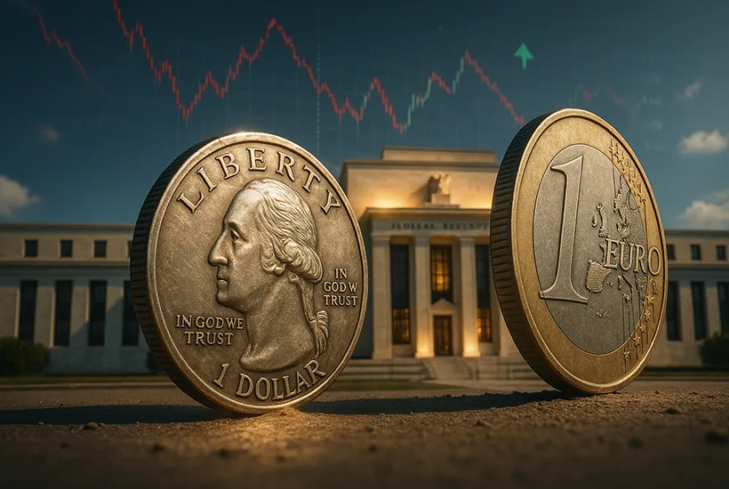 Dollar edges up from four-year low versus euro as traders await Fed decision