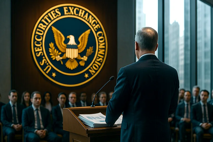 US SEC chair says markets can decide 'cadence' of company reports