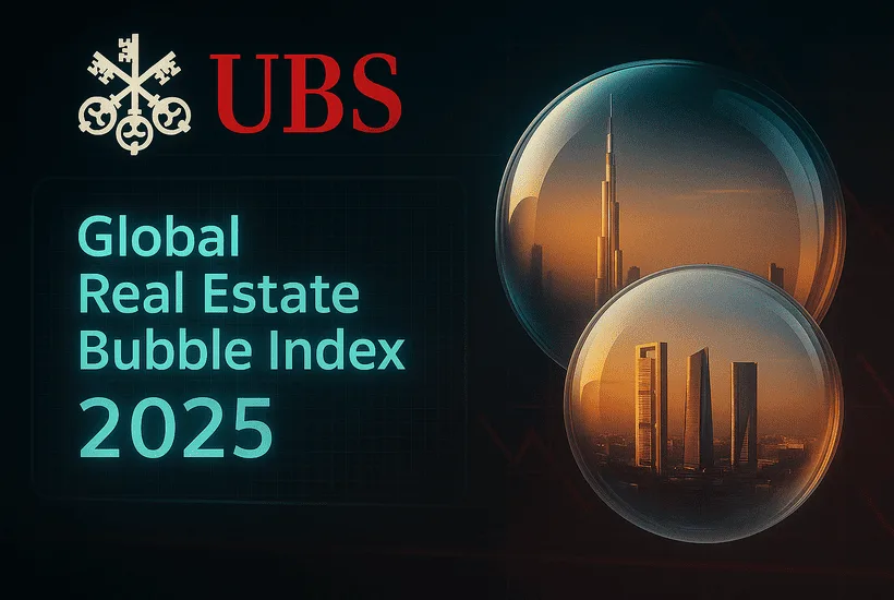 UBS Global Real Estate Bubble Index 2025: Dubai and Madrid with strongest bubble risk increase