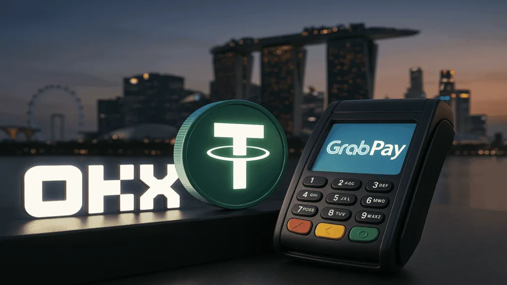 "OKX Singapore launches stablecoin payments at local GrabPay merchants "