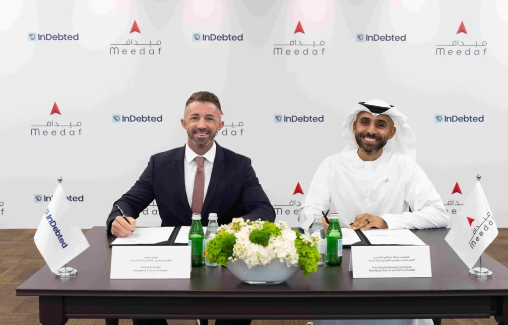 Meedaf and InDebted form strategic partnership to transform debt resolution in the UAE    