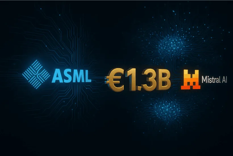 "ASML invests 1.3 billion euros in Mistral to broaden AI footprint"