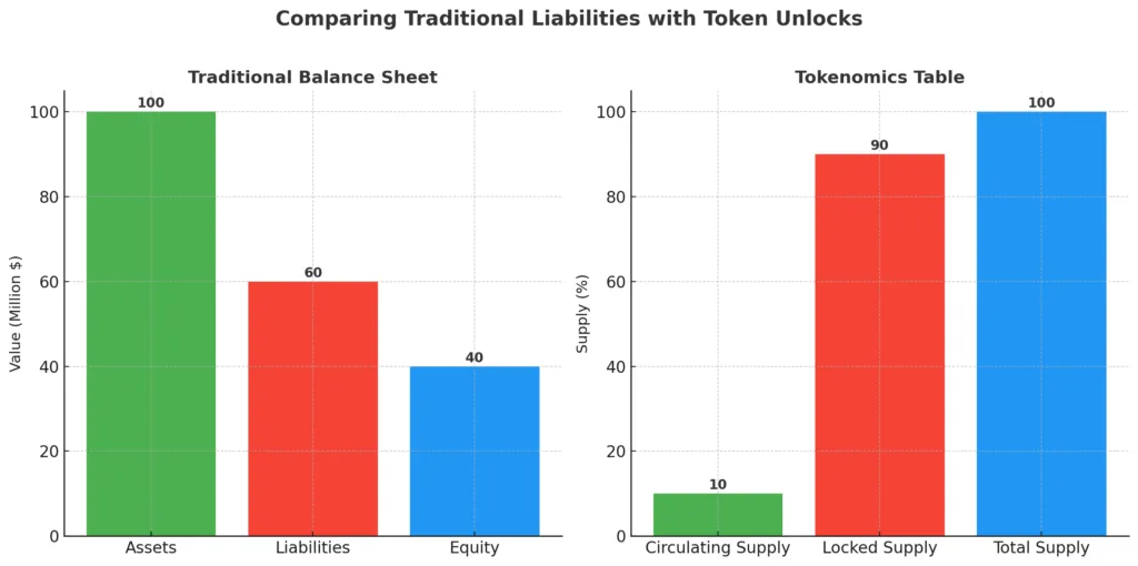 Unrealized liabilities: Token unlocks as hidden debt on blockchain balance sheets Unrealized liabilities: Token unlocks as hidden debt on blockchain balance sheets