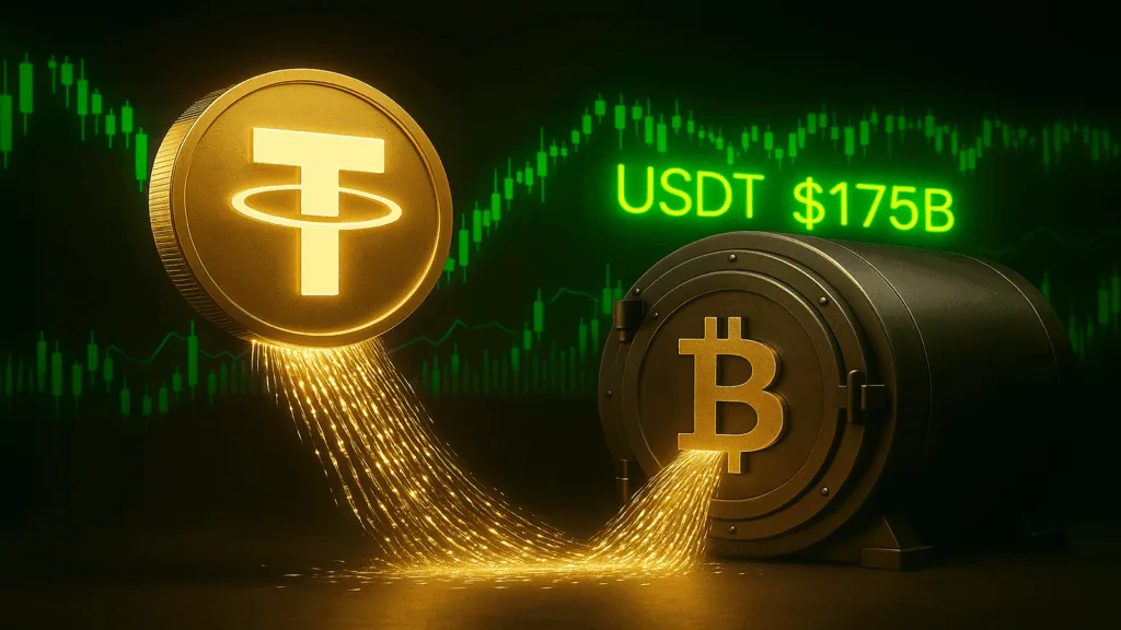 "Tether pumps $1 billion into Bitcoin as USDT supply hits $175 billion"