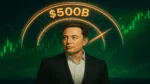 Musk first to reach net worth of $500 billion.