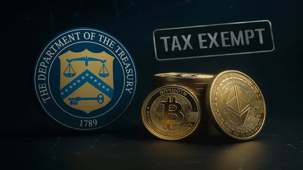 US Treasury Exempts Crypto From Unrealised Gains Tax in Major Industry Win