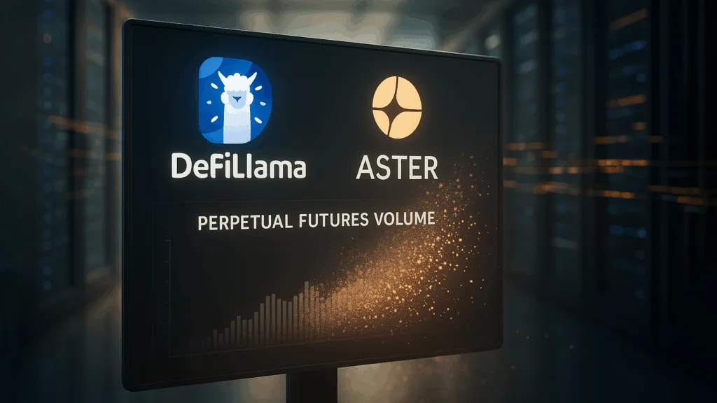 DeFiLlama delisting Aster perpetual futures volume data