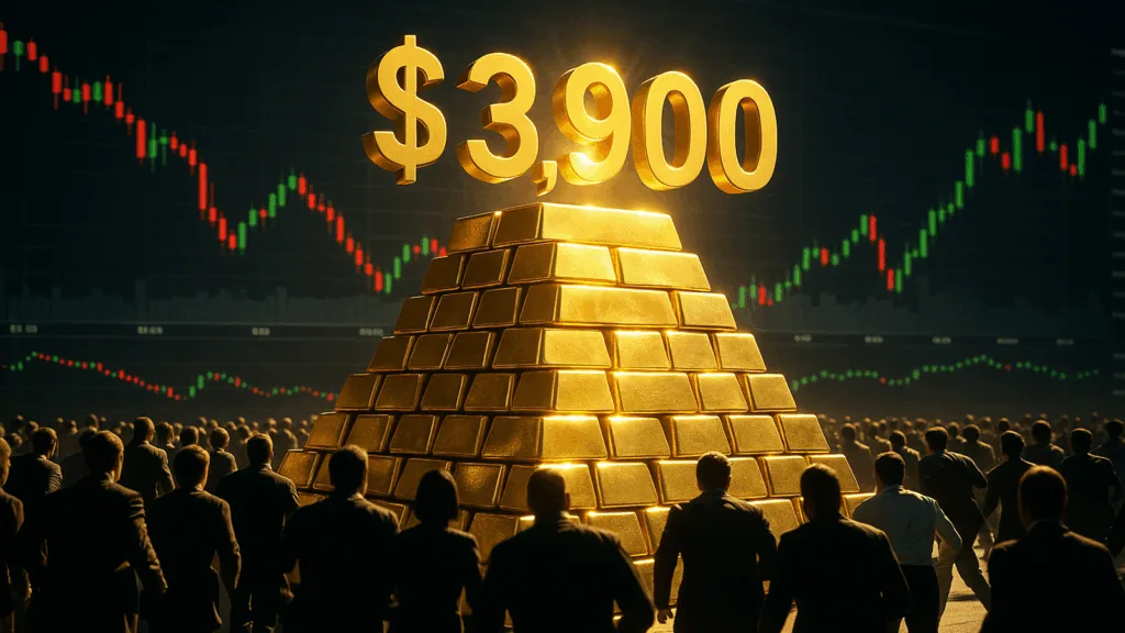 Investors flock to safe haven as Gold goes above $3,900