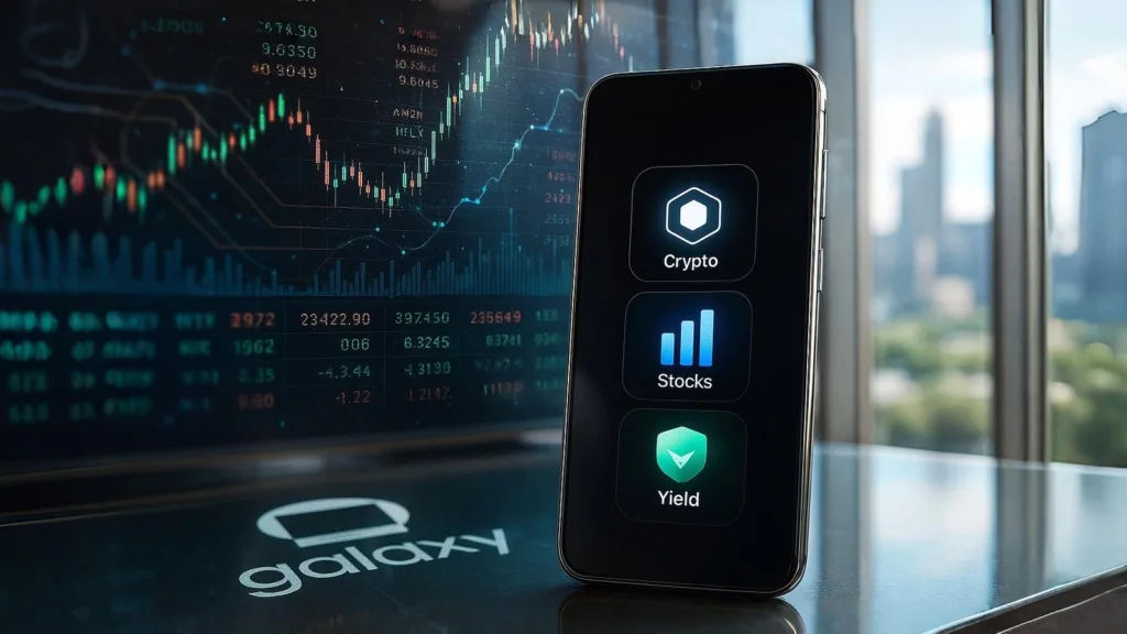Galaxy Digital unveils all in one app for crypto, stock and yeild