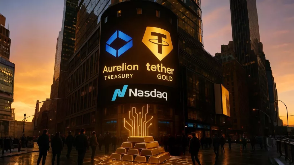 Aurelion Treasury launches Nasdaq’s first Tether Gold-backed reserve