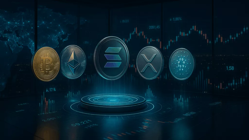 Bitcoin, Ethereum, Solana, XRP, Cardano: Top crypto tokens' market analysis