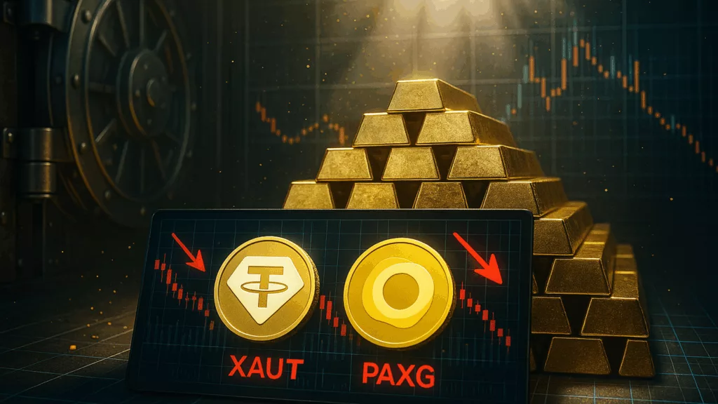 Gold Prices Plunge — XAUt and PAXG Slide With It