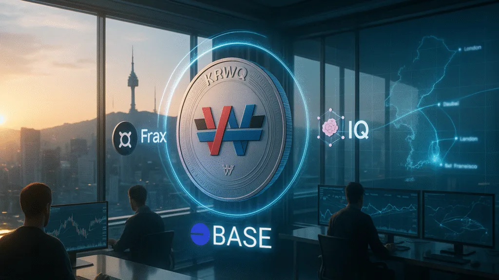 Frax, IQ tap Korean market with won-pegged KRWQ stablecoin on Base