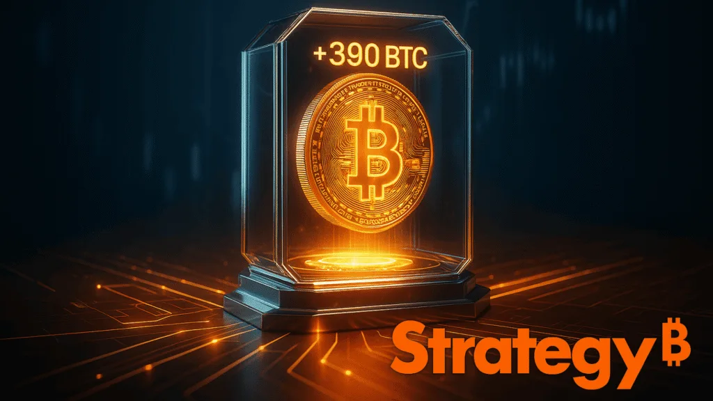 Strategy adds 390 BTC bringing total holding to 640,808