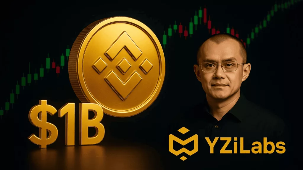 CZ’s YZi Labs launches $1B BNB fund as token hits new highs