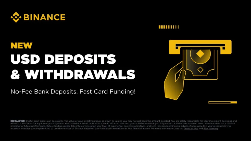 Binance Offers Direct USD Deposits and Withdrawals Worldwide Through BPay Global